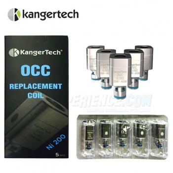 Résistances ni200 Nickel SubTank Kanger OCC - Pack de 5