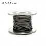 Kanthal A1 plat (ruban) - 0,3 mm x 0,1 mm (10m) - Fil résistif
