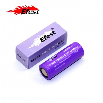 Batterie Accu EFEST Purple IMR 18500 15A - 1000mAh