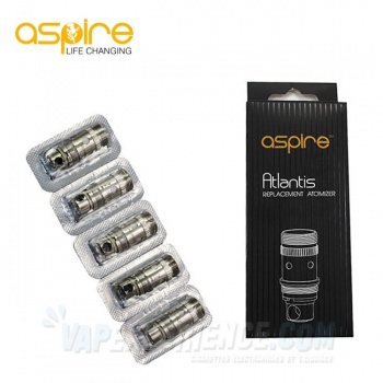 Résistances Atlantis V1 et V2 Aspire BVC - Pack de 5